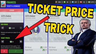 Full Trick to set TICKET PRICE correctly in Top Eleven 2024 Update
