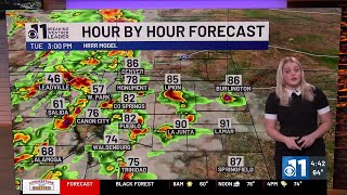 Strong to severe storms possible for southern Colorado on Tuesday