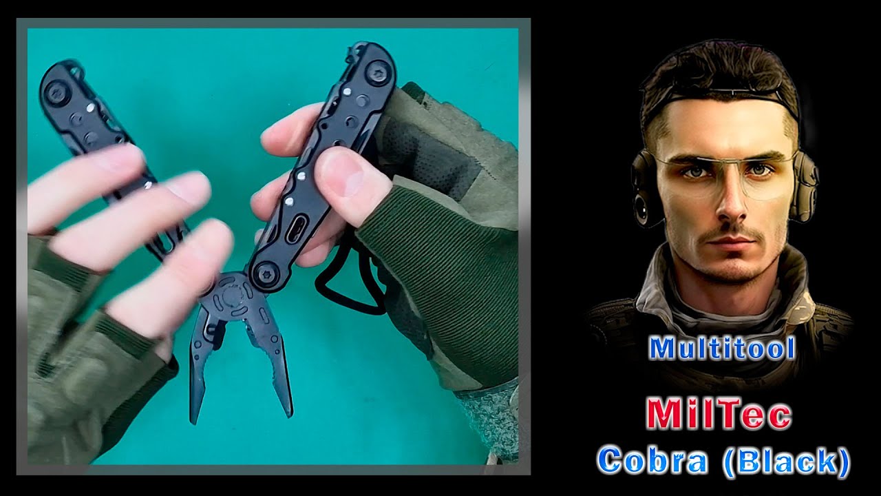 Видеообзор Мультитул Mil Tec Cobra Black (Art.15406102)