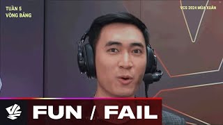 Tổng Hợp Fun/Fail Tuần 5 | VCS 2024 Mùa Xuân