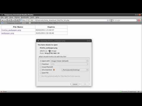 PHP Tutorial: Temporary Download Link [part 00]