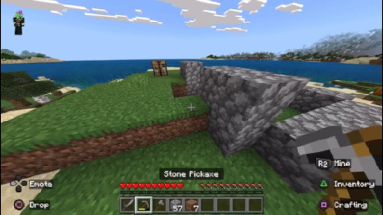 Killing the ender dragon in Minecraft-1 Buiding.