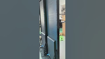 The cascading effect of the led poster with the rear flip border