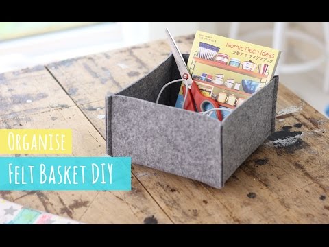 Video: How To Make A Felt Basket