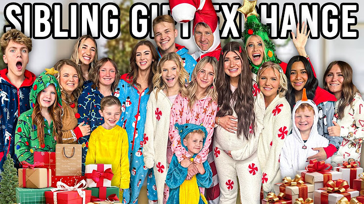 SiBLiNG GIFT EXCHANGE w/ 16 KiDS 2024!!! 🎁 🎄