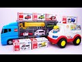 【トミカ】コンボイに収納されているミニカーをお片付けしよう☆【Tomica】 Let's clean up the mini cars stored in the convoy