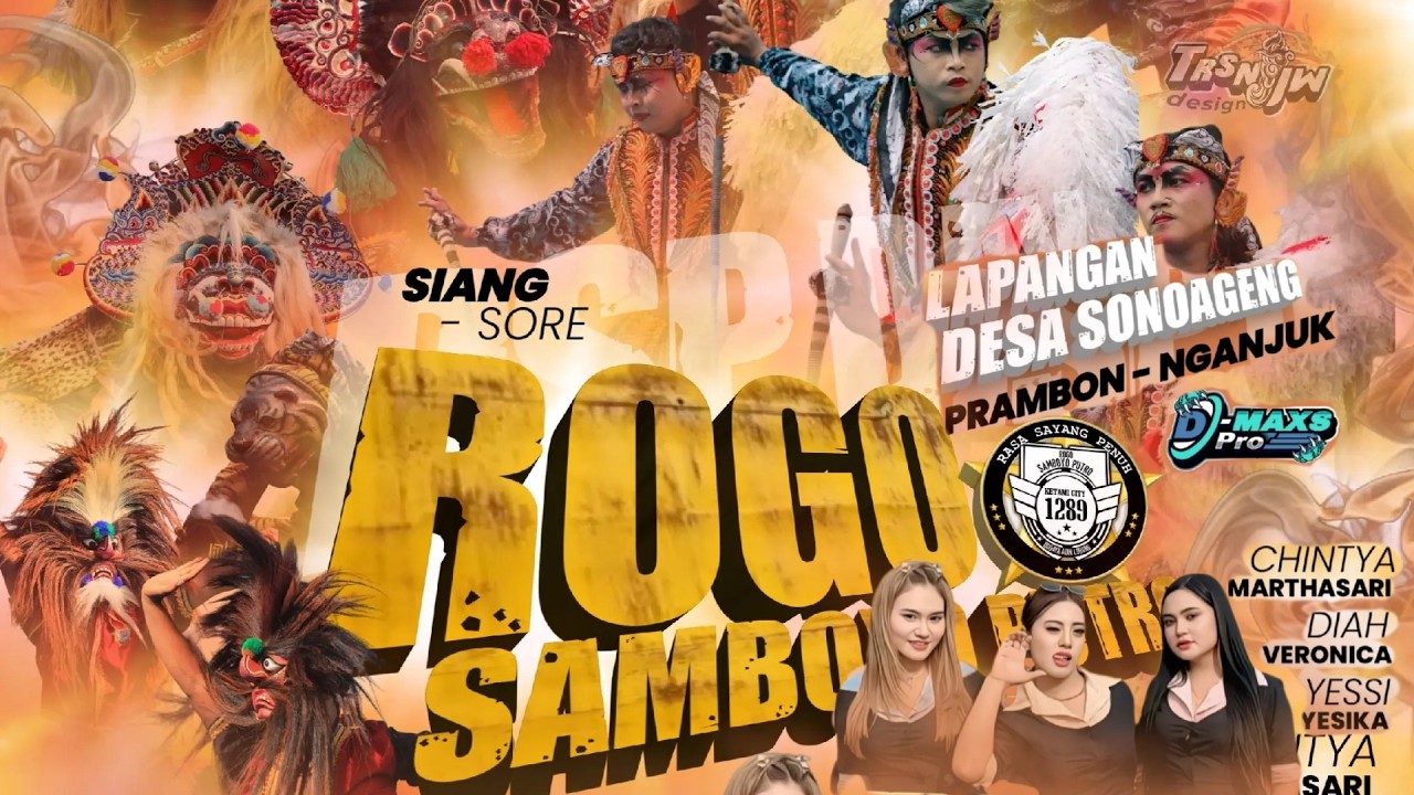 Jaranan ROGO SAMBOYO PUTRO Rampokan Celeng❗Live Lapangan Sonoageng Prambon Nganjuk