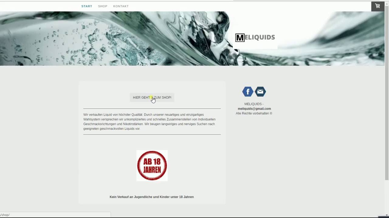 Online E-Shisha Liquid einfach kaufen! 