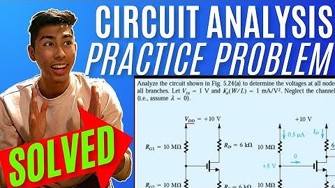 Electronics I (MOSFET): Analyze the circuit shown in Fig. 5.24(a) to determine the voltages at al...