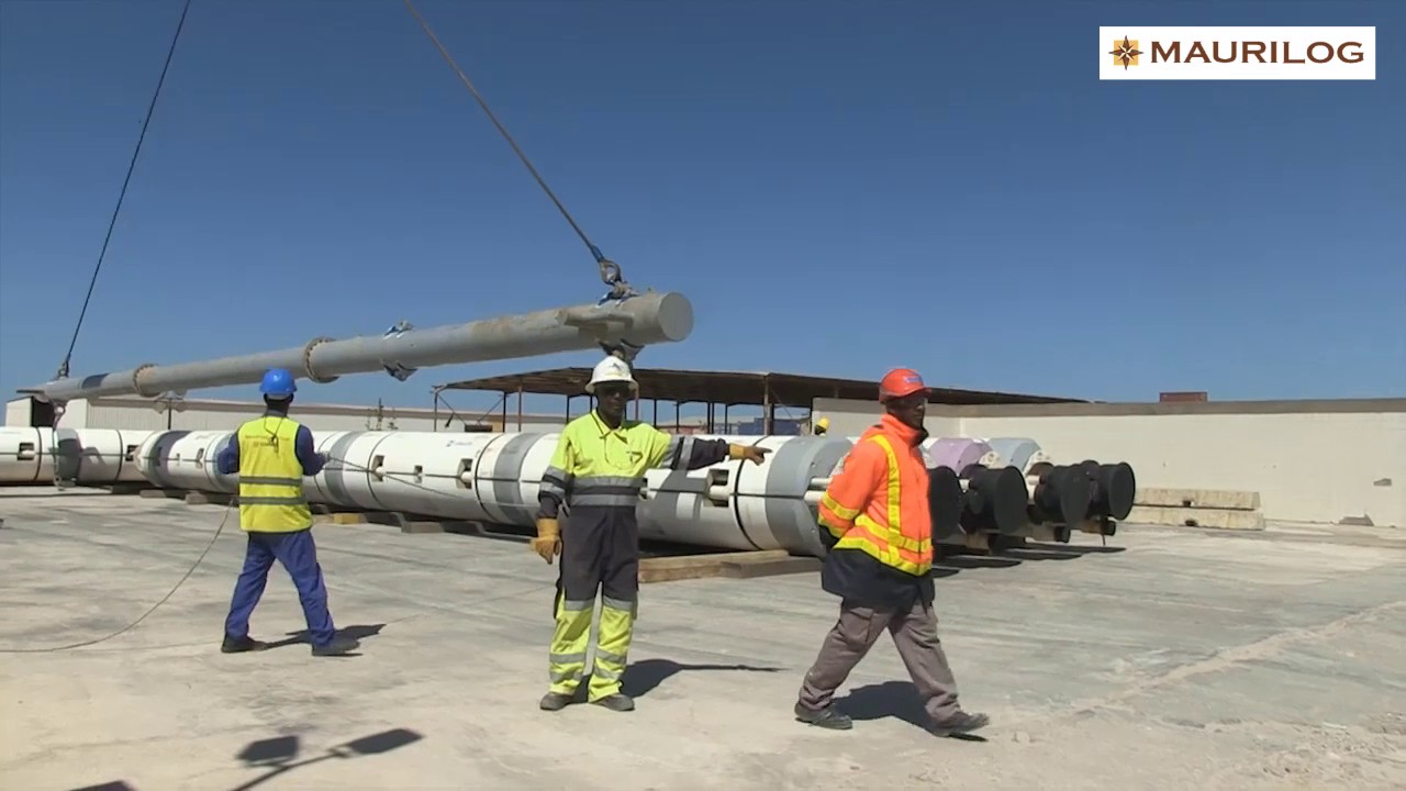 Unloading Building Riser Unloading risers from a Vessel by MAURILOG - YouTube