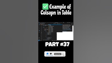 🤯 HTML Table with Colspan 🔥 | Merge Columns in 30 Sec! #shorts #shortfeed  #coding #webdevelopment