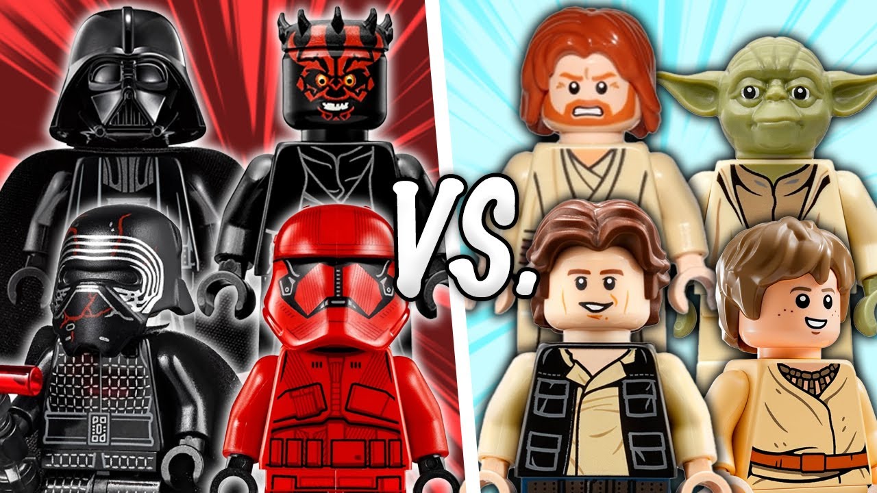 LEGO Star Wars Trading Card Pack BATTLE: Light Side vs Dark Side for Rarest  Holo Cards!