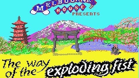 The Way of the Exploding Fist (C64) 1985, Melbourne House "C64S emulator"