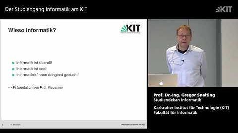 Informatik studieren am KIT – das Studium