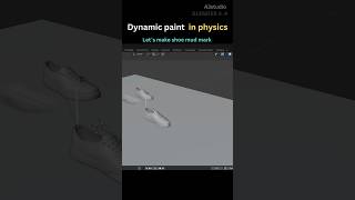 “Dynamic Paint in Physics Explained in 40second 😮#shorts #shoe marks #3d