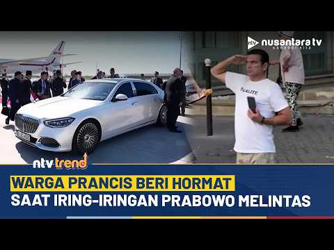 Tiba Di Prancis! Warga Prancis Beri Hormat Saat Rombongan Presiden Prabowo Melintas Di Jalan | NTV