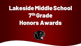7th Grade Honors presentation 2019-2020