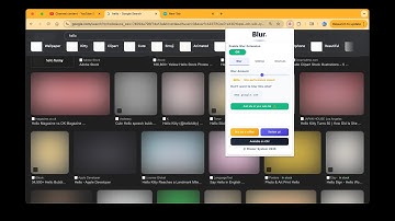 Blur. The Image and Video Blur extension Chrome Demo June 2025