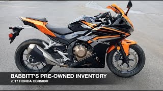 Babbitt's Pre-Owned | 2017 Honda CBR500R