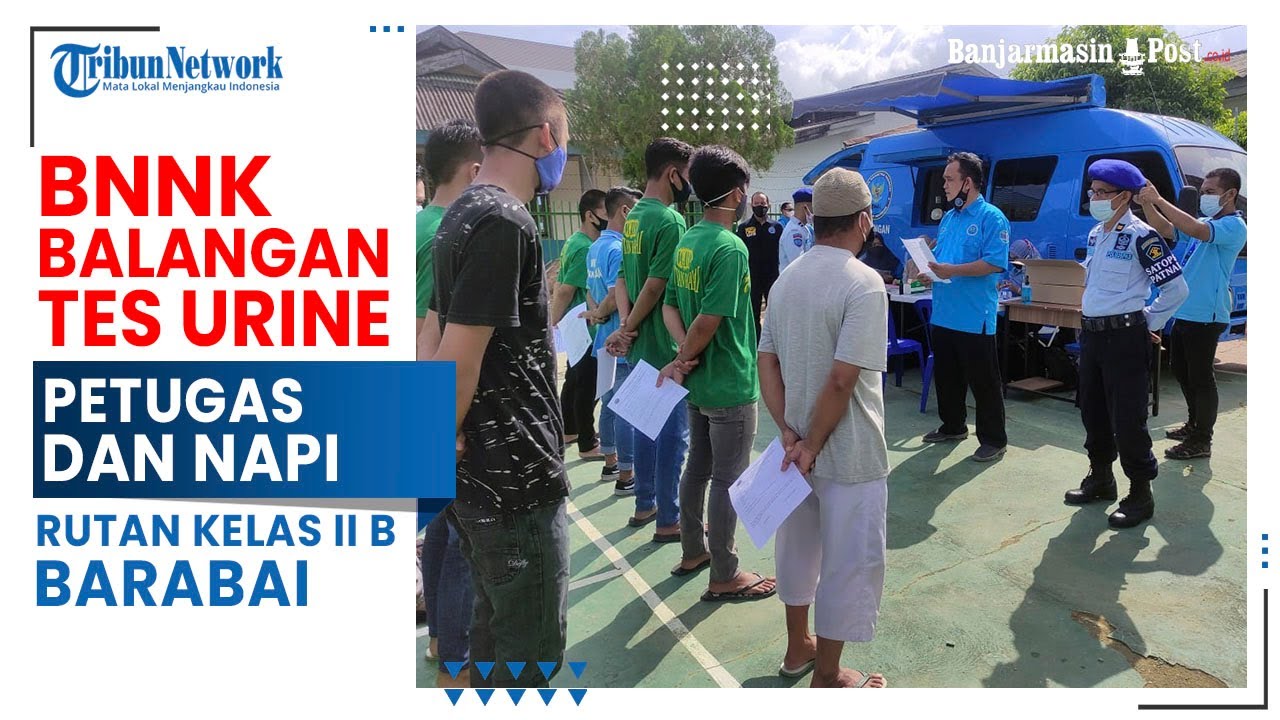 BNNK Balangan Tes Urine Petugas dan Napi Rutan Kelas II B Barabai
