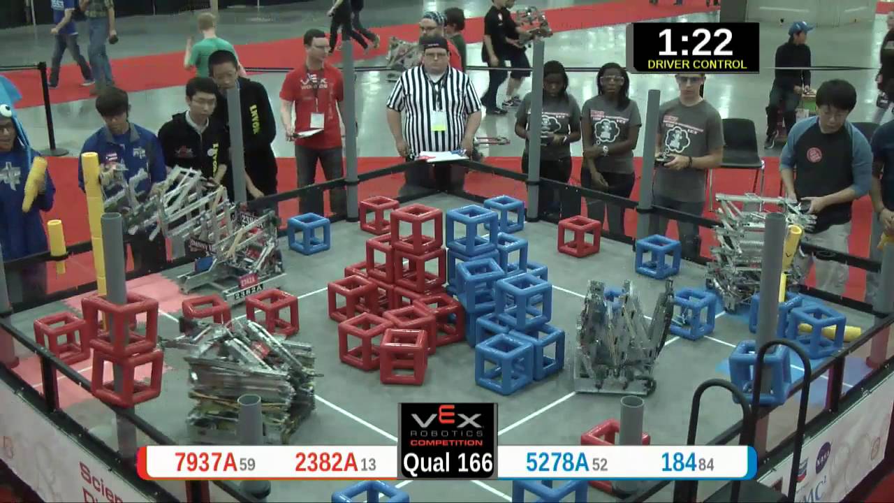 2015 VRC Sci Q166 - 7937A 2382A vs 5278A 184 - 85 to 22 - VEX Worlds 2015 - Science Division