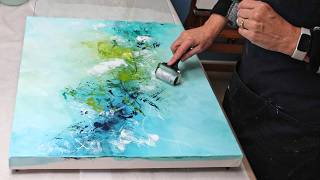 I  Used GESSO to Create TEXTURE for a Striking Abstract Painting!