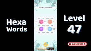 Celebrity Hexa Word level 47  | Hexa Words Sort Associations level 47  Answers Wealth