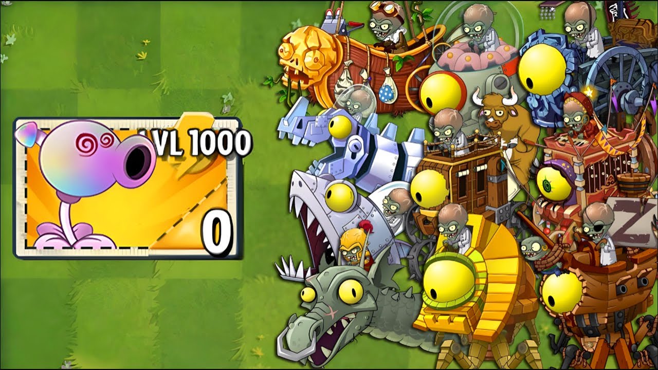 Every Random Plants LEVEL 1000 Power-Up vs ALL Final Bosses Fight! - PvZ 2 Final Bosses