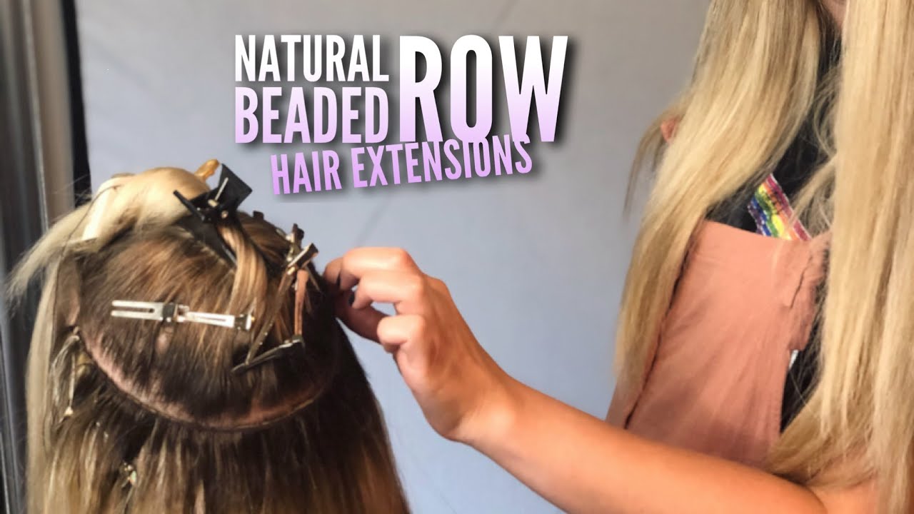 Natural Beaded Row Extensions! Learn the new exciting method of hair