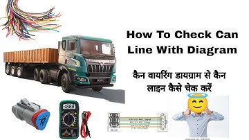 How To Check Mahindra Truck CAN Line Wiring With Diagram T.T STUDIO. #mahimdra #tata #technician