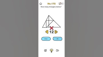 BRAIN OUT LEVEL-172 how many triangles below?