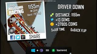 Hill Climb Racing: Tourist Bus + Cave 1155m [FAKE WORLD RECORD] screenshot 4