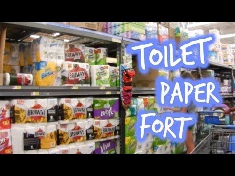 TOILET PAPER FORT GONE WRONG ( MANAGER CALLED)!!!