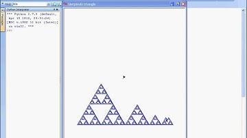 Sierpinski-Triangle fractal with Python turtle