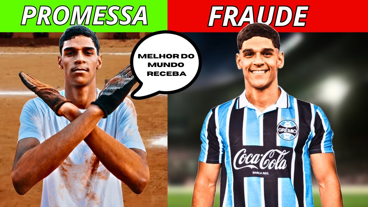 5 PROMESSAS QUE NÃO VINGARAM NO FUTEBOL
