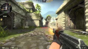 I kill a team of bots in CS:GO!