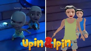 Tiru Aksi Upin Ipin Keris Siamang Tunggal Versi Tumbuh Rambut