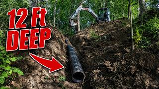 Using Recycled Pipe For A Deep Culvert!!