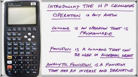 HP graphing calculators - Introduction