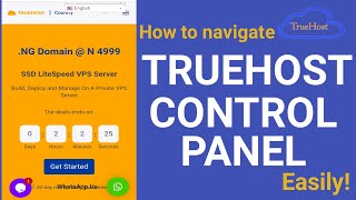 how to use truehost control panel |truehost cloud