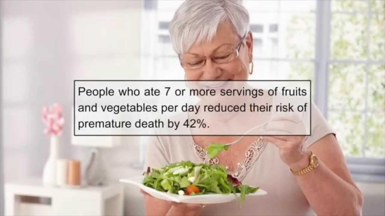 Want to Live Longer? Eat More Fruits & Vegetables! - YouTube