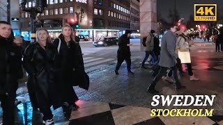 Sweden - Stockholm - Östermalm - Christmas lights- 4K