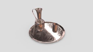 CC0 - Water Carafe - low poly PBR 3d model