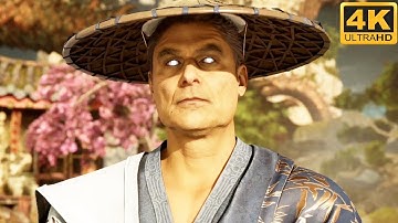 Old Raiden Return to Save Liu Kang Scene (2023) Mortal Kombat 1