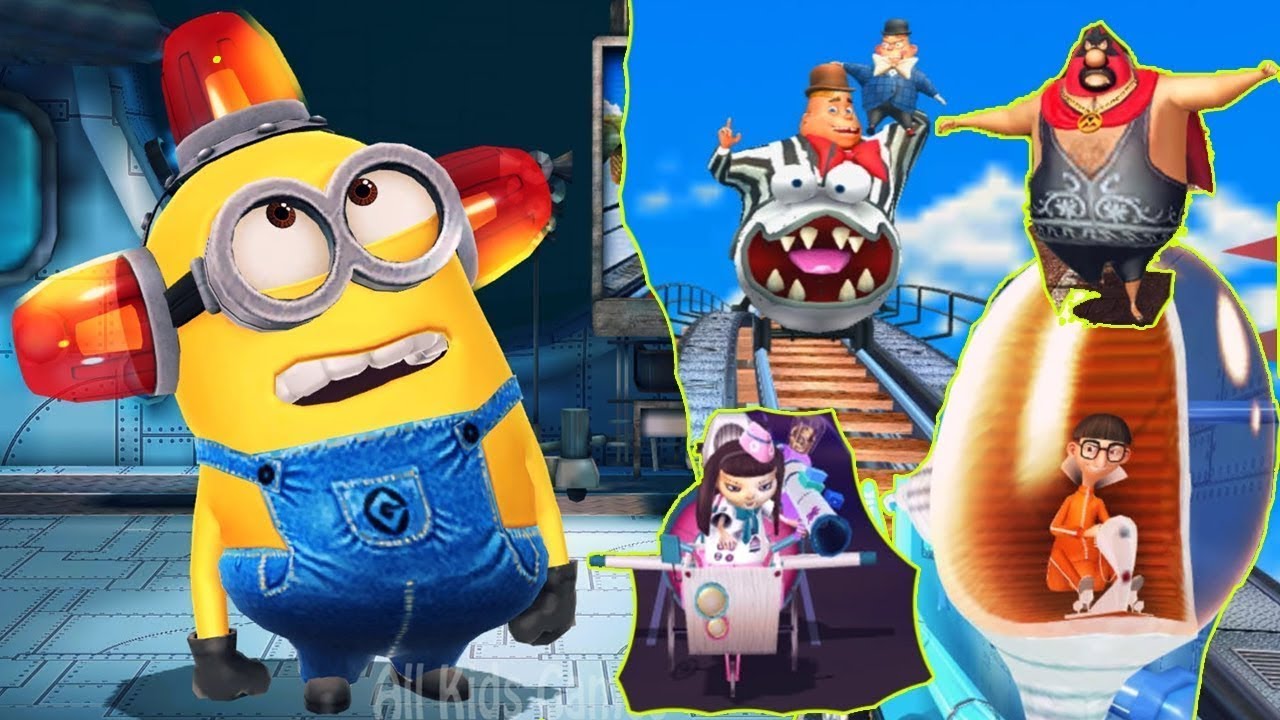 All Despicable Me Minion Rush Boss Battles YouTube