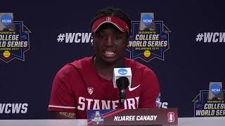NiJaree Canady reflects on Stanford's trip to Women's College World Series