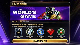 CARA MENDAPATKAN HADIAH PARUH WAKTU EVENT THE WORLD'S GAME KLAIM GRATIS PEMAIN,DRAF DLL FC MOBILE 26