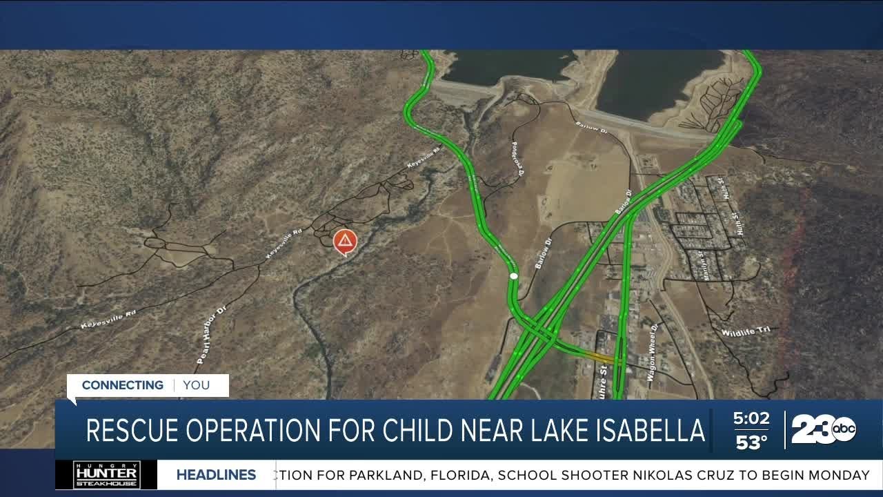 Rescuers search for child missing in Kern River near Keysville - YouTube