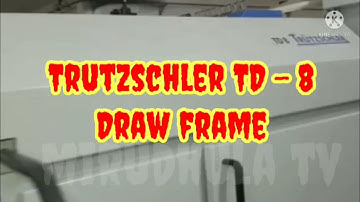 TRUtZschler Draw frame TD - 8 machine