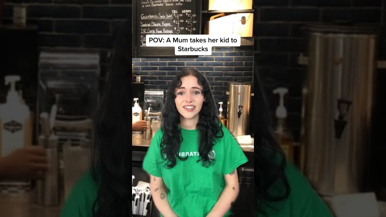 Мама отвела своего избалованного ребенка в «Старбакс»